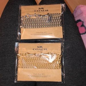 COACH chain straps